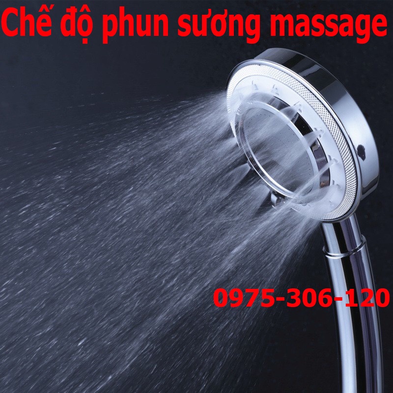 Tay bát sen, vòi hoa sen tăng áp TS9 vòi 3 chế độ massage, tăng áp 400% (TS trong tăng áp ngoài phun sương KHÔNG DÂY)