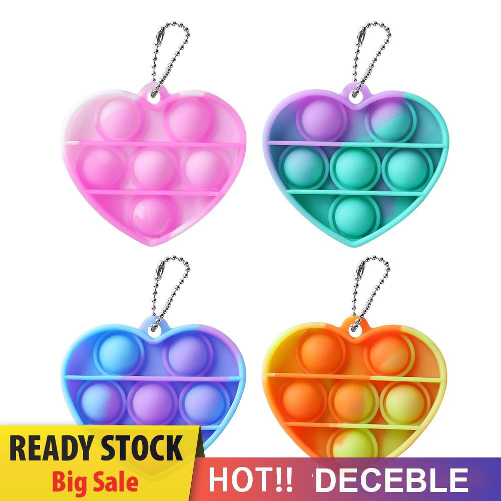 Pop It Fidget Đồ chơi Push Bubble Keychain Anti Stress Đồ chơis Fidget Sensory Game Stress Relief Đồ chơi