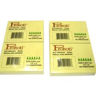 Giấy ghi chú Pronoti màu vàng 1.5 x 2 inch