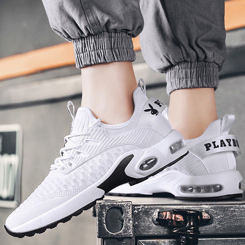 Giày Thể Thao Nam Sneaker Đế Đệm Khí PLAYBOYY Kiểu Dáng Thời Trang Thoáng Khí