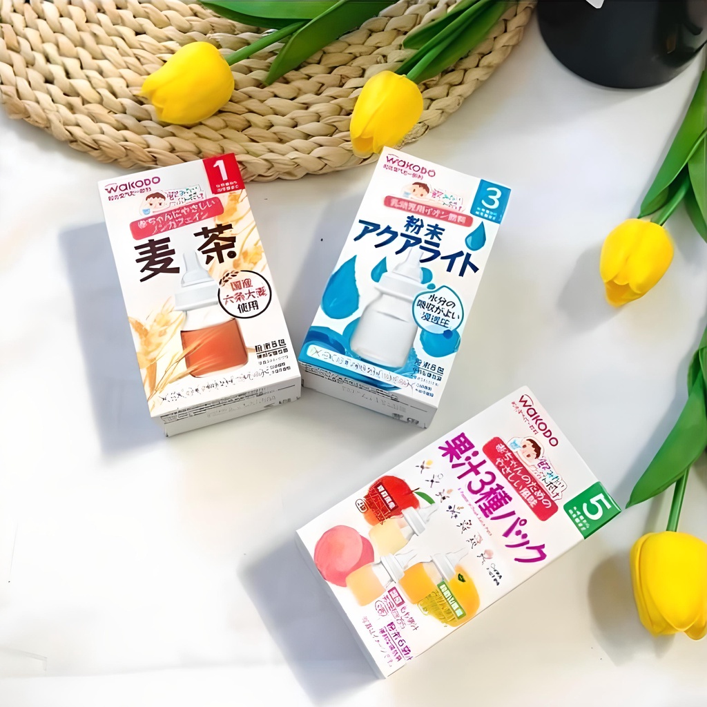 Trà bổ sung năng lượng WAKODO UMIKO Nhật Bản cho trẻ từ 1-5 tháng tuổi
