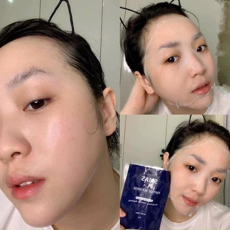 Mặt Nạ Smas Dưỡng Ẩm Phục Hồi Làm Dịu Da Tức Thì SMAS Peptide Silk Mask 25G