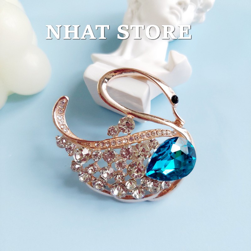 Ghim trâm cài áo đính đá thời trang Nhat Store