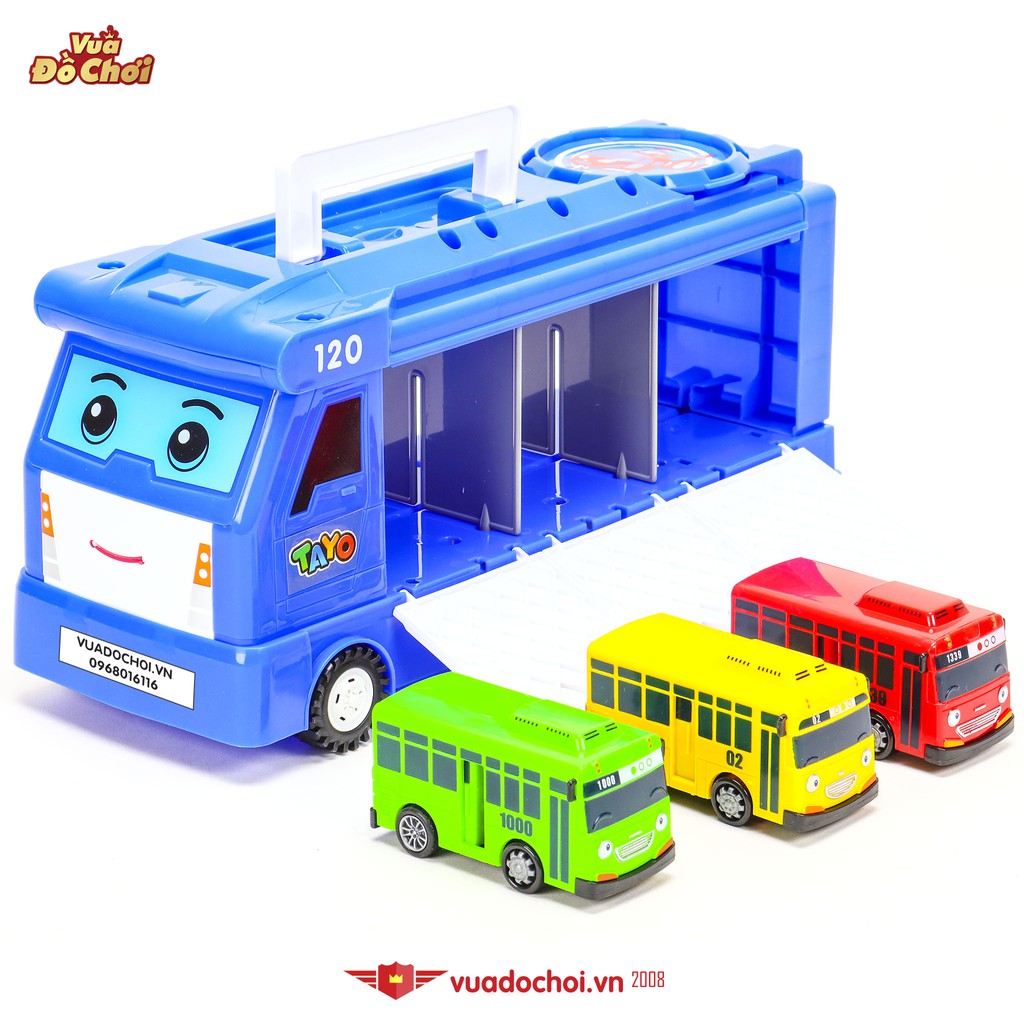 🚎 Bộ đồ chơi xe buýt TAYO khổng lồ chở 3 xe buýt nhỏ Rogi, Lani, Gani 🚌 4 n/v chính trong bộ phim TAYO The Little Bus