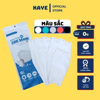 Khẩu trang kf94 4d mask hàn quốc, 100 chiếc kháng khuẩn, chống bụi mịn, khẩu trang con cá-KAYE