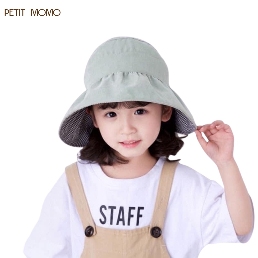 Mũ Cho Bé Gái PETIT MOMO Rộng Vành Thiết Kế Xinh Xắn Dễ Thương, Nhiều Mẫu Ngẫu Nhiên