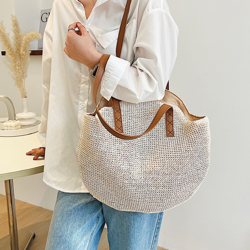 Túi Xách Đan Rơm Handmade Thời Trang Mùa Hè Cho Nữ