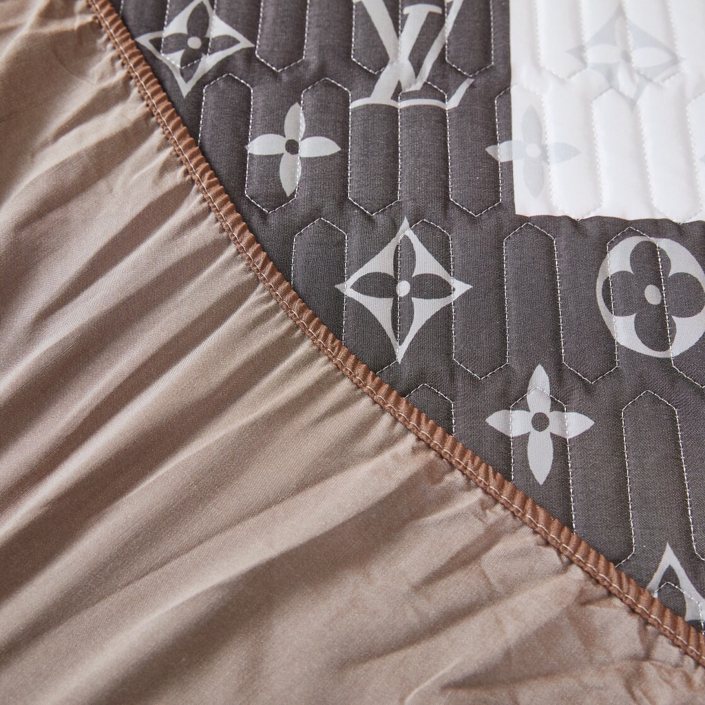 Ga bọc đệm cotton trần LINEN thoáng mát, chất liệu mềm bền bỉ, thấm hút mồ hôi mềm mại sẵn hàng đủ kích thước