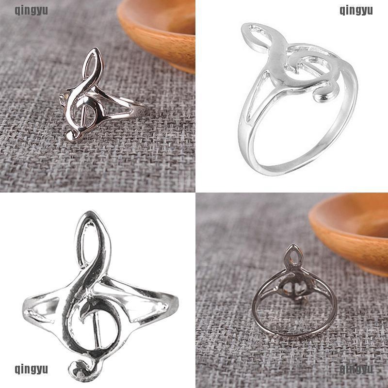 Nhẫn Bạc Hình Nốt Nhạc Thời Trang