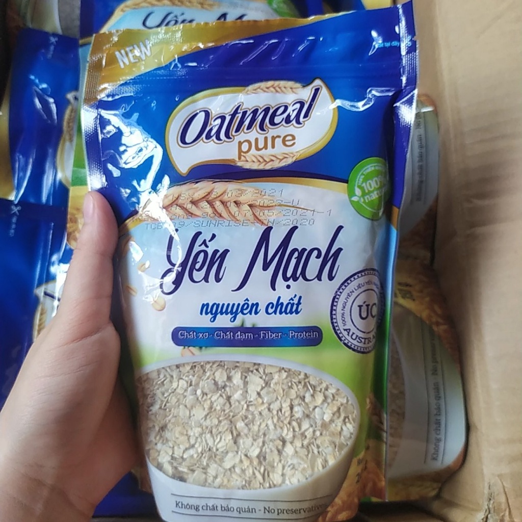 [ HCM Giao Hỏa Tốc] Yến mạch ÚC nguyên chất Oatmeal Pure gói 350g.