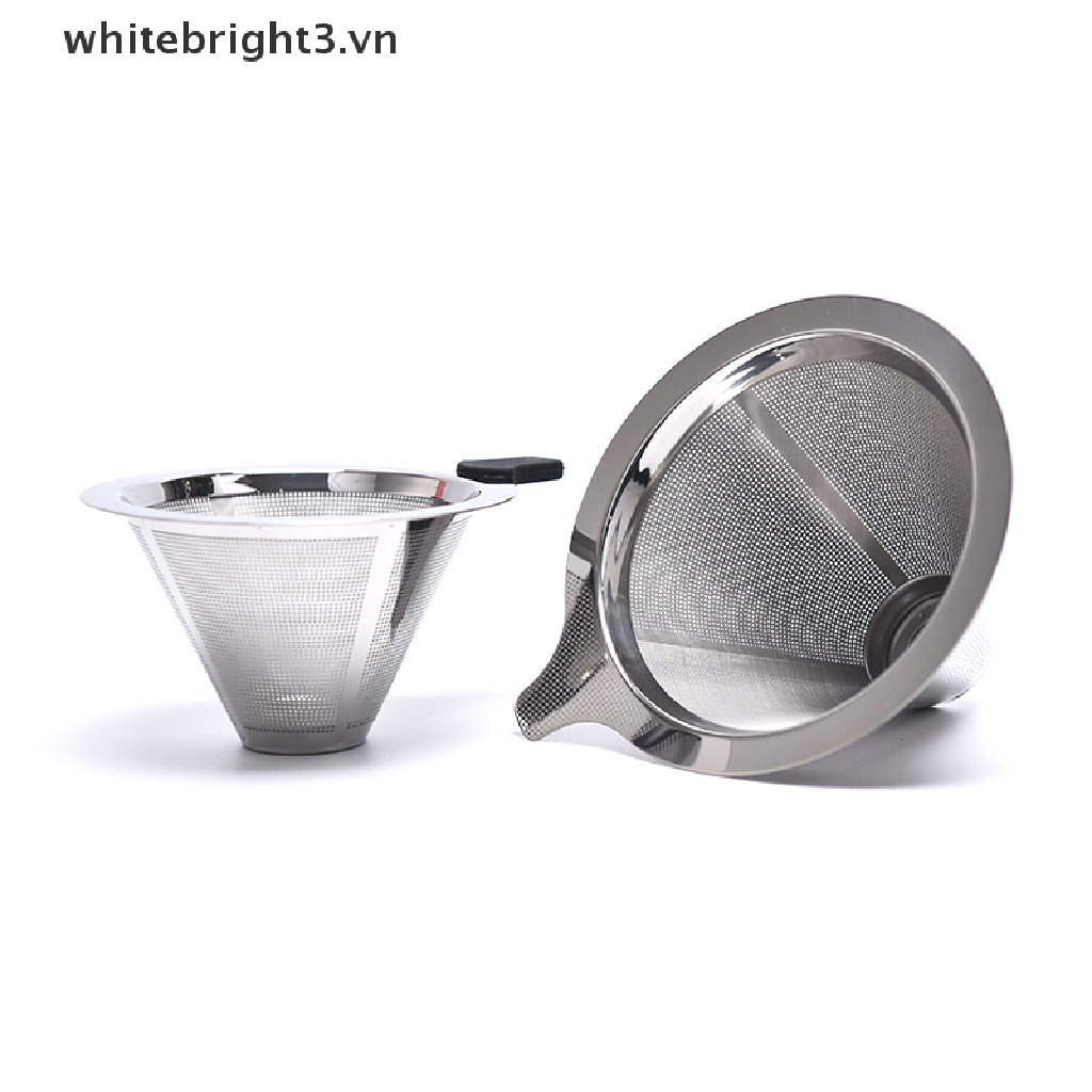 Set 3 Dụng Cụ Lọc Cà Phê Bằng Inox Có Thể Tái Sử Dụng