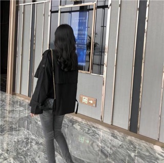 Áo khoác kaki dáng ngắn
