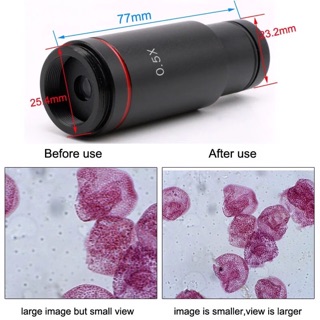 C-mount 0.5X cho camera kính hiển vi
