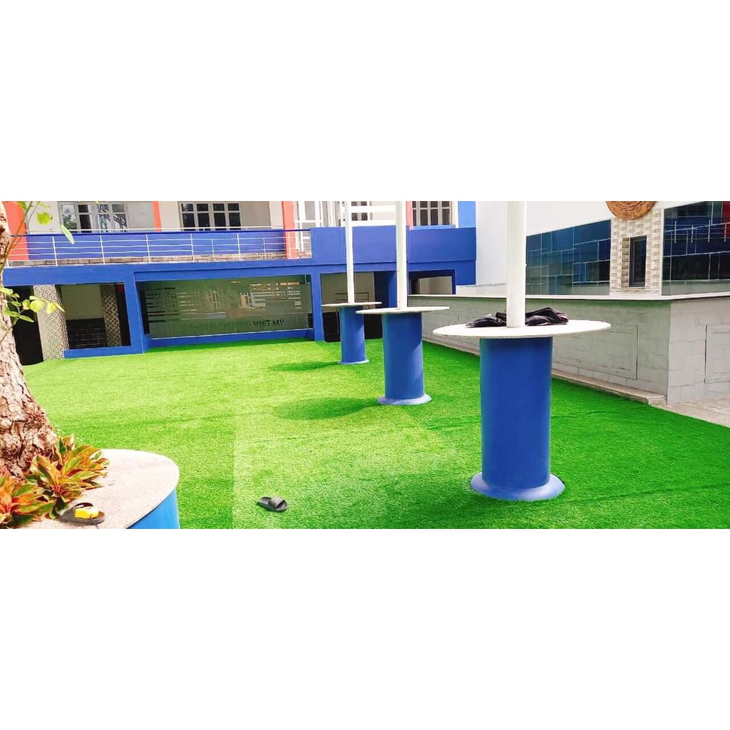 Cỏ nhân tạo,Thảm nhựa trải sàn cao 1cm com bo rộng 2m x2mx 2,5m x3m Thảm cỏ nhựa sân vườn dán tường trang trí decore