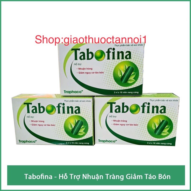 Viên Uống Tabofina - Hỗ Trợ Nhuận Tràng Giảm Táo Bón – Hộp 30 viên