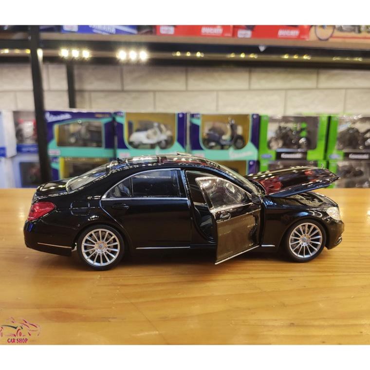 Xe Mô Hình - Mô hình xe Sắt Mercedes-Benz S500 Welly FX tỉ lệ 1:24 màu đen