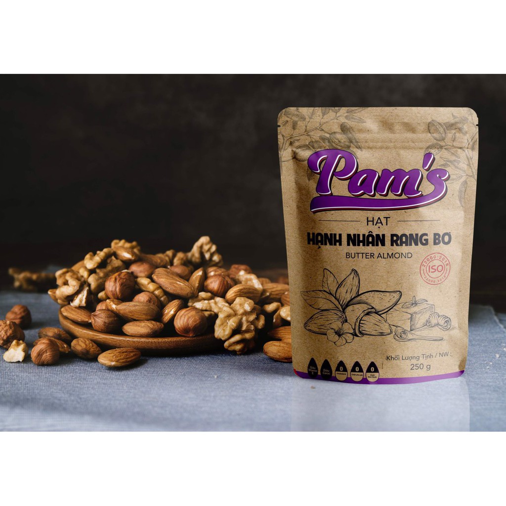 Hạt Hạnh Nhân PAM'S 250g