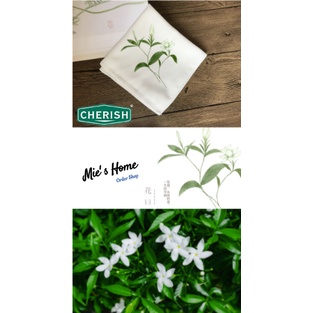 Bộ nguyên liệu Khăn tay thêu thủ công KIT tự làm khăn mùi xoa 30cm Khăn thêu Cherish Hoa Cỏ DIY - MIE Handmade Shop