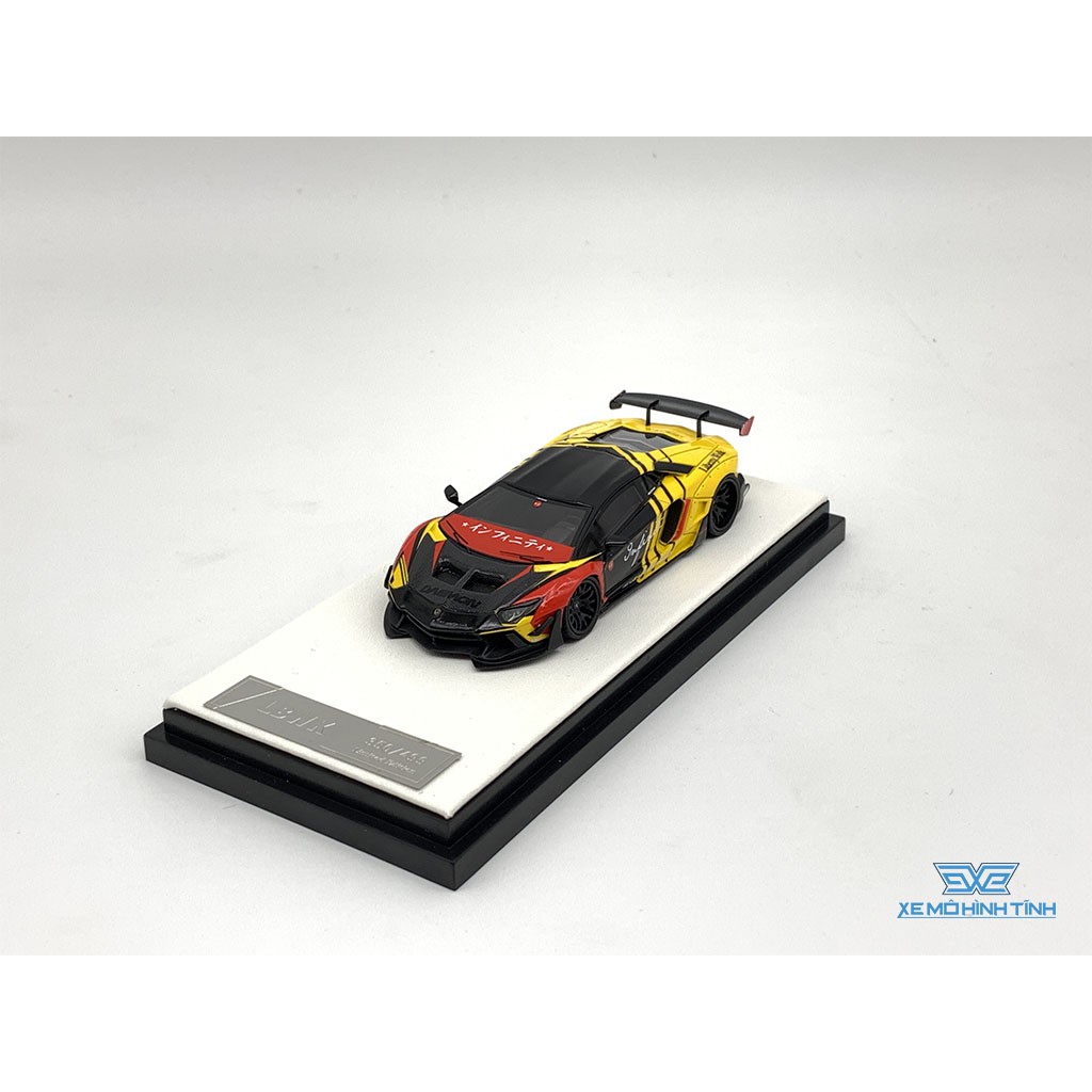 Xe Mô Hình Lamborghini Aventador 2.0 LB INFINITE Limited 499pcs Timothy Pierre và Liberty Walk LBWK 1:64 (Vàng Infinite)