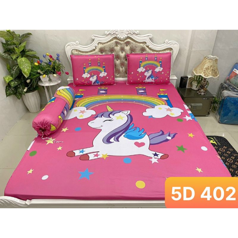 Bộ drap thun lạnh ý 5D cao cấp Ms 596