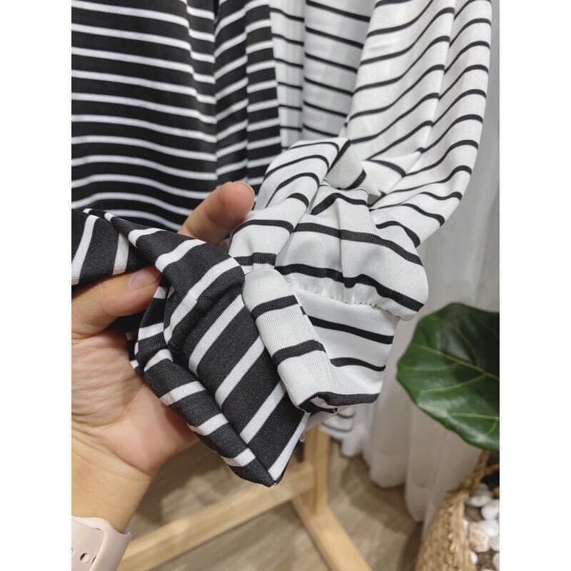 Áo Thun Kẻ Oversize (Áo Thun Unisex Form Rộng) | BigBuy360 - bigbuy360.vn