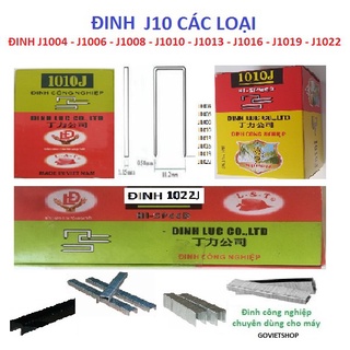 Đinh bắn gỗ 1004J - 1006J - 1008J - 1010J - 1013J - 1016J - 1019J - 1022J, Ghim U bắn yên xe, gỗ