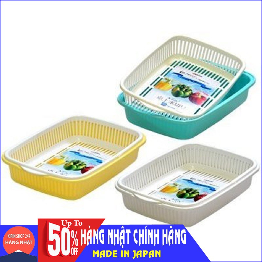 Giá đựng hoa quả 2 lớp hình chữ nhật Hàng Nhập Khẩu Nhật Bản