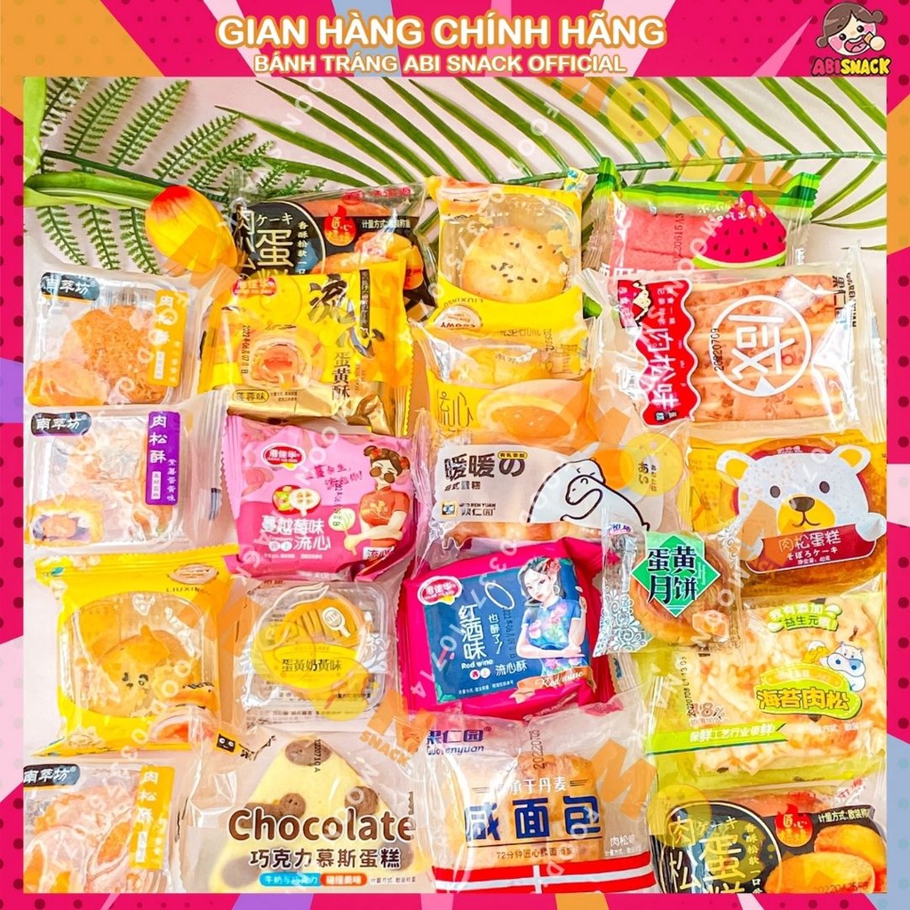 [DATE MỚI-HÌNH THẬT] 500g Bánh Bông Lan Tươi Đài Loan Mix nhiều vị-hơn 40 vị các loại