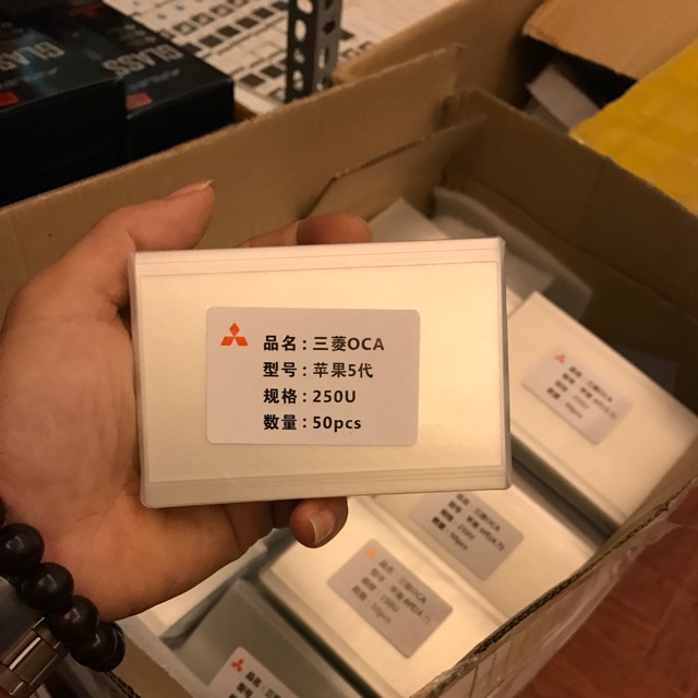 (Bán Sỉ) Keo Ép Kính OCA Chính Hãng Iphone 5G (1 vỉ 50 miếng)