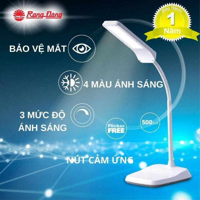 [Chính Hãng] Đèn Để Bàn Học Tập Làm Việc Bảo Vệ Mắt Rạng Đông 36 LED