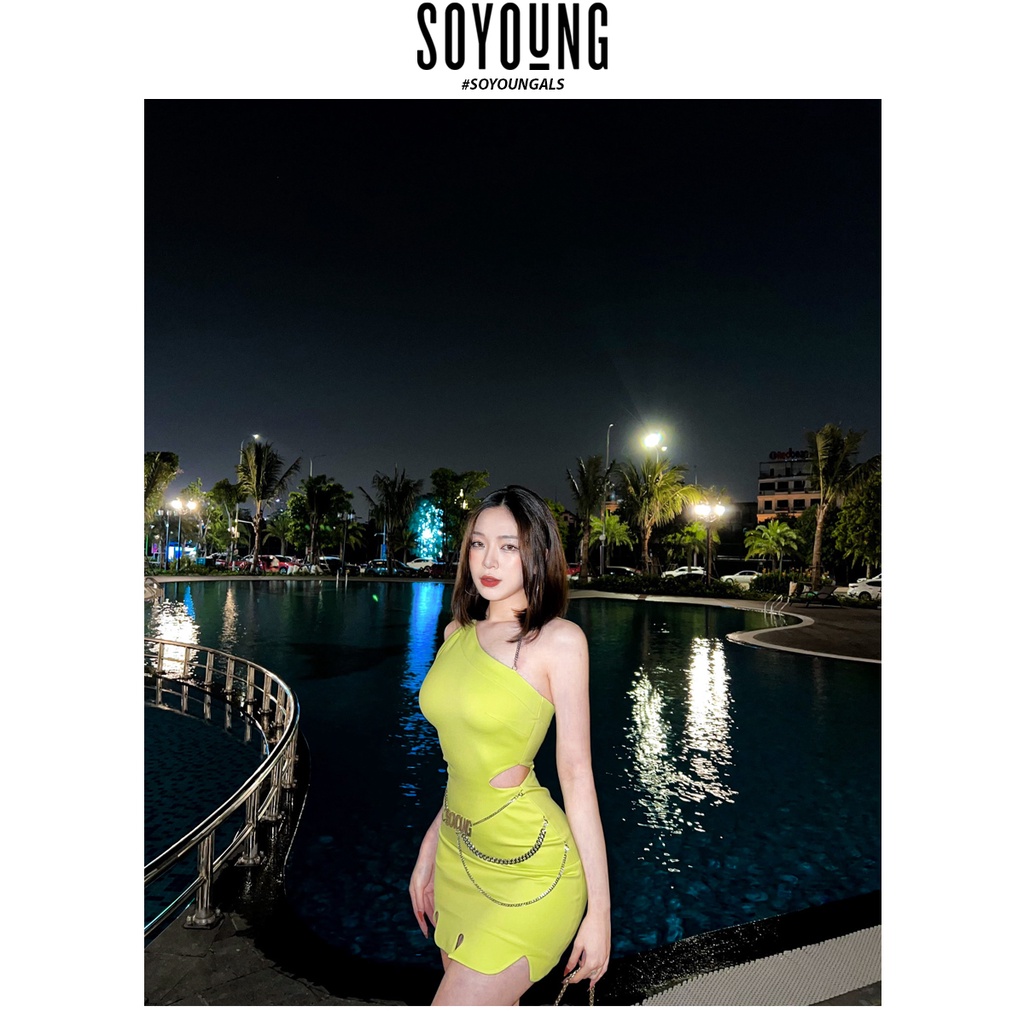 Váy Body Meraki SO YOUNG thiết kế cut-out chất vải Elastan co giãn