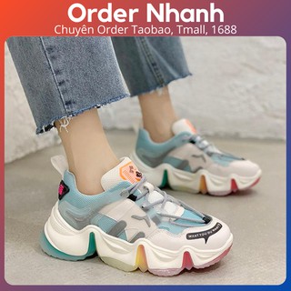 Giày sneaker trắng tăng chiều cao đế nhiều màu đẹp nhất Order