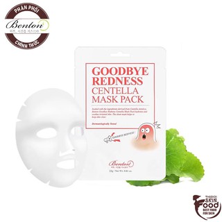 Mặt Nạ Dưỡng Da Trị Mụn Từ Rau Má Benton Goodbye Redness Centella Mask Pack