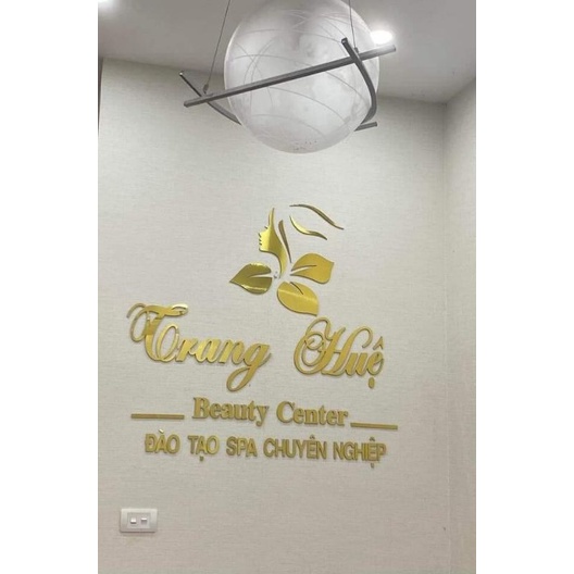 Chữ alu dán tường,🌸FREESHIP🌸, trang trí tên cửa hàng tiệm nail, spa,... nhận làm theo yêu cầu