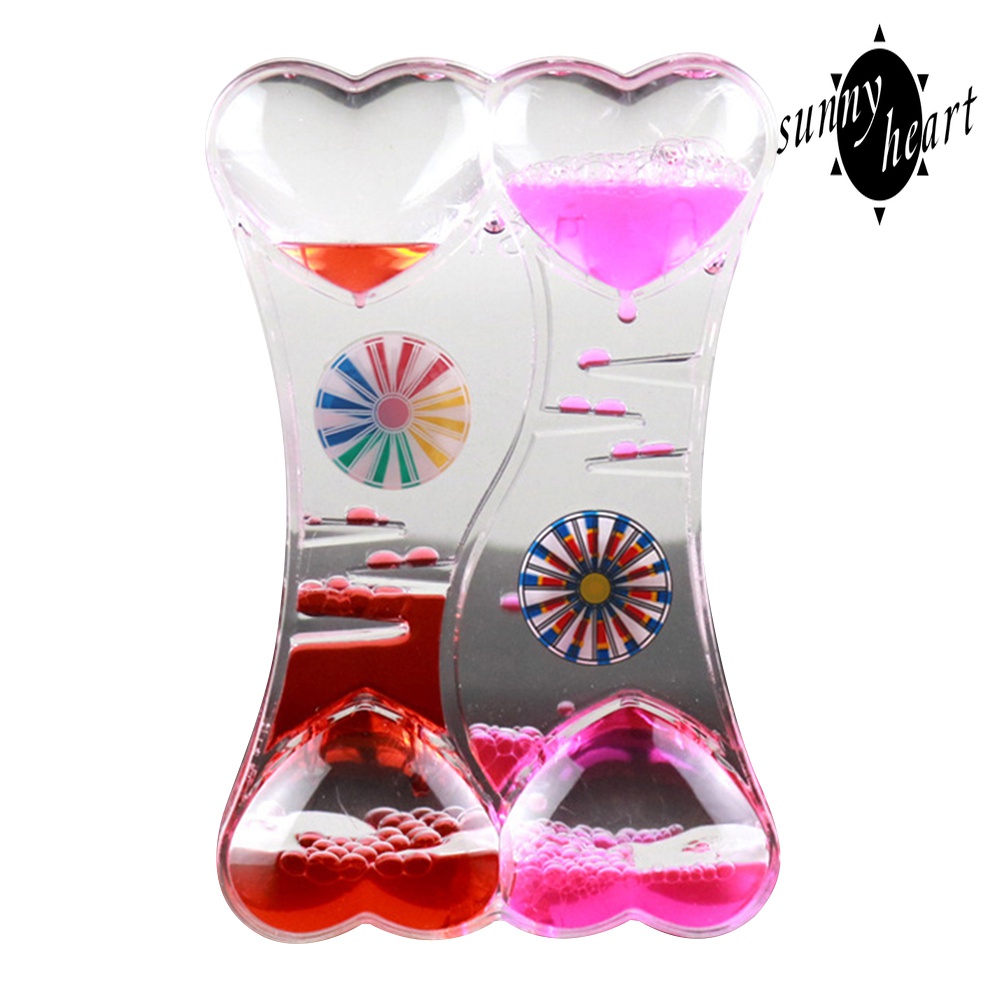 Đồng Hồ Cát Thủy Tinh Thiết Kế Hình Trái Tim Xinh Xắn