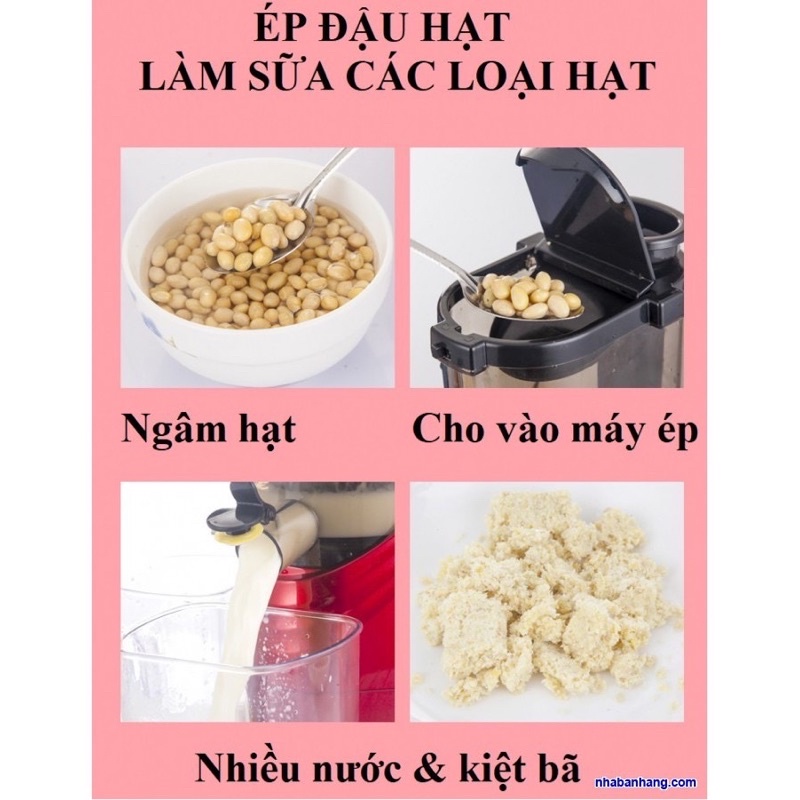 [Mã ELHA22 giảm 6% đơn 300K] MÁY ÉP CHẬM HONGXIN RH313/BẢN MỚI NHẤT 2021-CỔ TO ÉP KIỆT NƯỚC