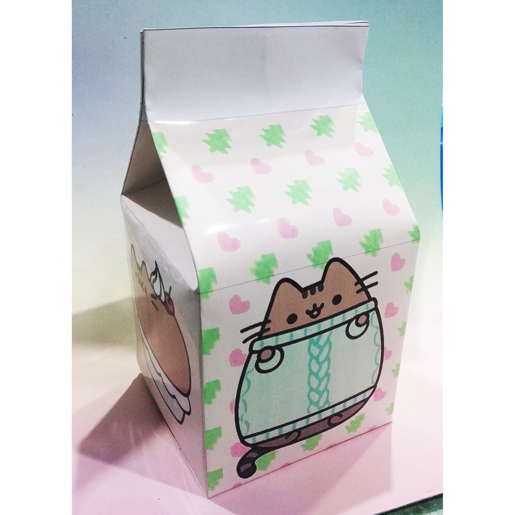 Hộp quà pusheen HQSI13 hộp quà hộp sữa cute hộp dễ thương hoạt hình 18*10*10cm | WebRaoVat - webraovat.net.vn