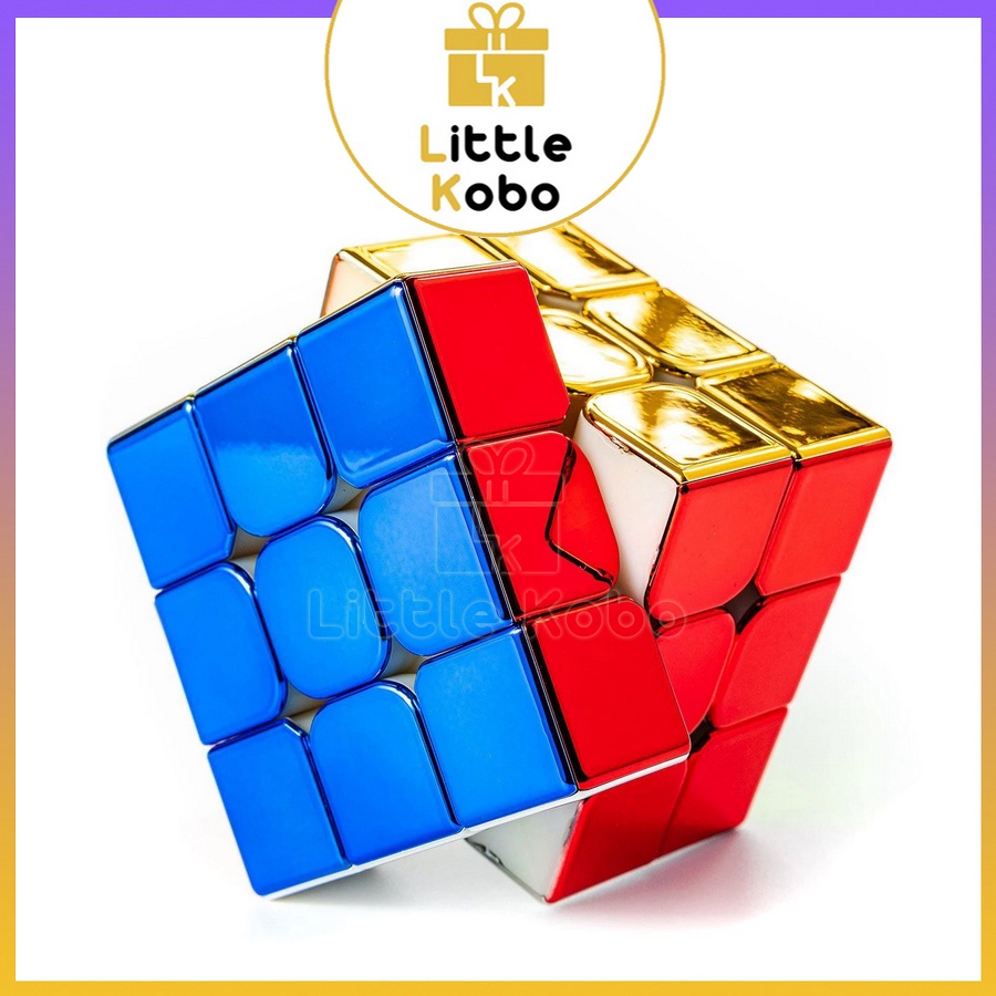 Rubik Cyclone Boys Metallic 3x3 M Mạ Màu Kim Loại Có Nam Châm Rubic Đồ Chơi Trẻ Em Phát Triển Trí Tuệ - Little Kobo