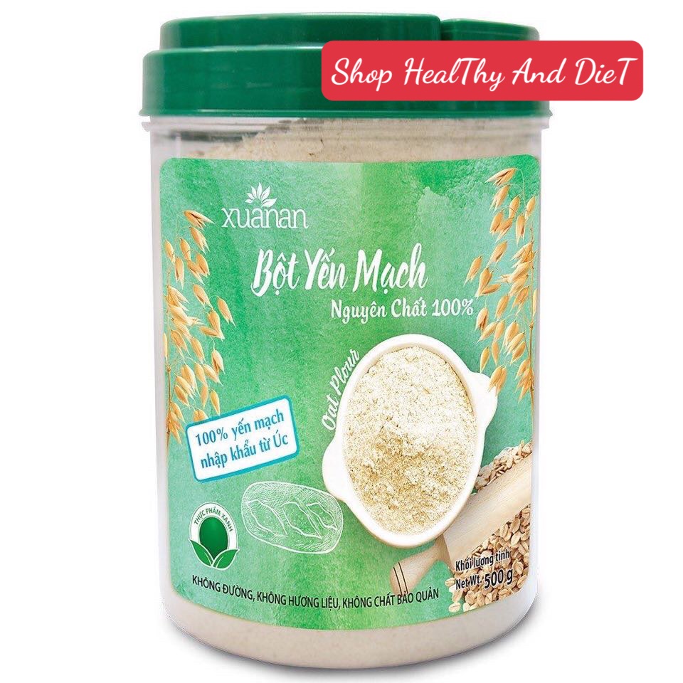 Bột Yến Mạch Xuân An Nguyên Cám Gói Hộp 500gr - (Có Quà KM)