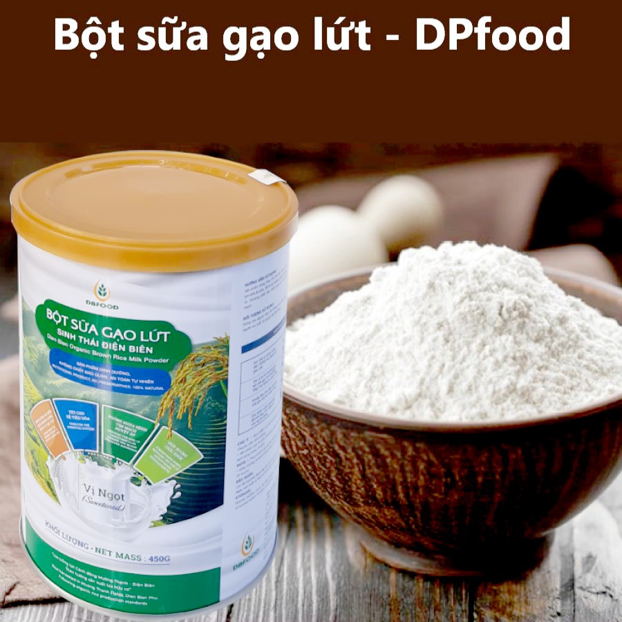 Bột sữa gạo lứt sinh thái Điện Biên DB FOOD - Tốt cho người ăn kiêng và mọi lứa tuổi thu hoàn toàn tự nhiên