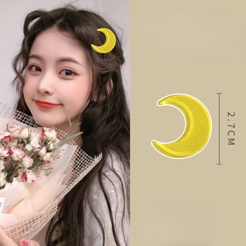 Kẹp tóc nhựa acrylic phong cách Hàn Quốc dễ thương