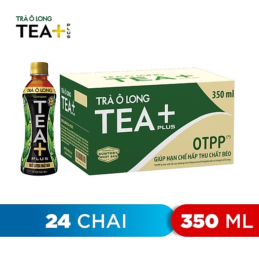 Thùng 24 Chai Trà OLong Tea Plus 350ml/Chai