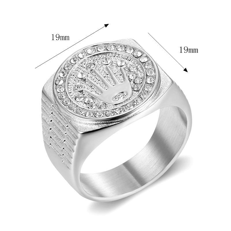 Nhẫn Rolex thép 316L mạ vàng