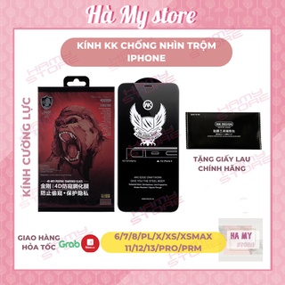 IPHONE 13 PRO MAX💥SIÊU KÍNH CƯỜNG LỰC KING KONG CHỐNG NHÌN TRỘM 11 XS MAX X XS XR 8plus 7plus 8 7 6splus 6plus