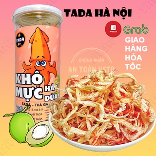 Mực Khô Hấp Nước Cốt Dừa Xé Sợi 250G TADA, Loại 1 Ngon Ngọt Siêu Ngon, Đồ Ăn Vặt Hà Nội