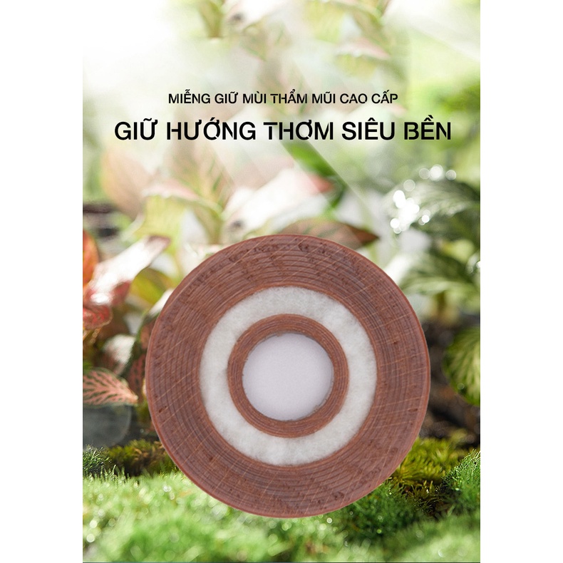 Máy khử mùi hôi, kháng khuẩn không khí chống say xe hơi tản hương bằng năng lượng mặt trời 2xAuto