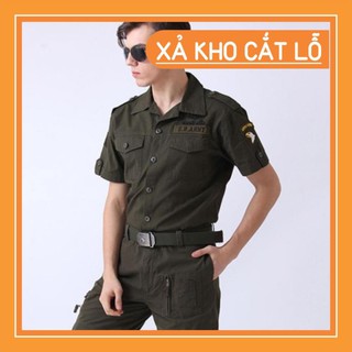 Áo sơ mi nam phong cách lính army