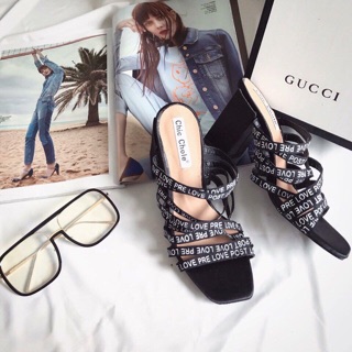 Guốc zara chữ hit hot