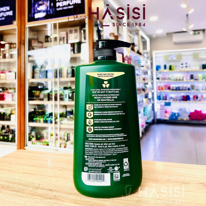 Gel Tắm Gội Xả Rửa Mặt IRISH SPRING - 5in1 Shampoo Conditioner Body Face 887ml