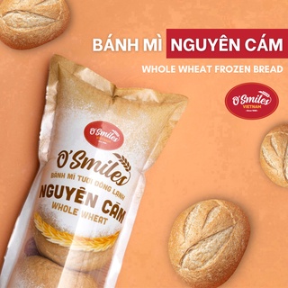 Bánh Mì Nguyên Cám Whole Wheat Đông Lạnh O Smiles 350g túi 5 ổ